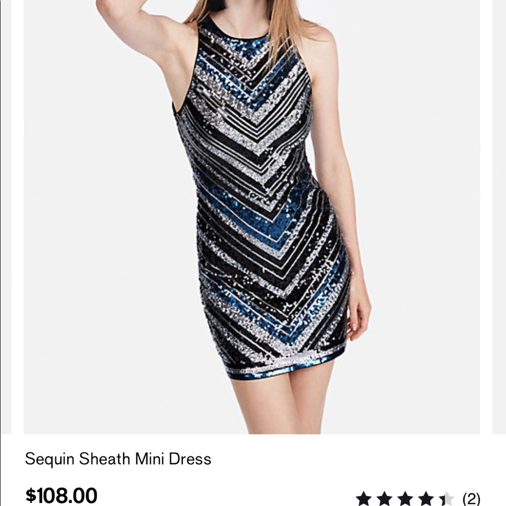 NWT Express Sequin New Years/Holiday Dress